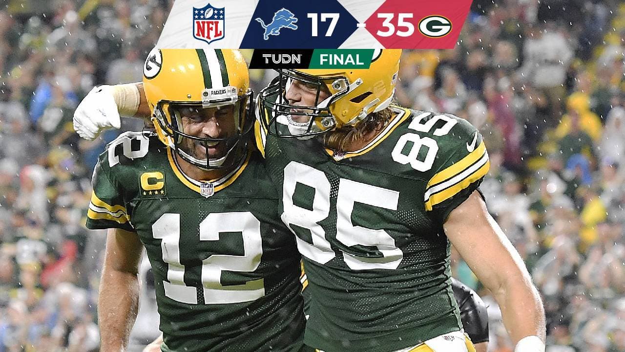 Aaron Rodgers brilló en el triunfo de los Packers ante Lions