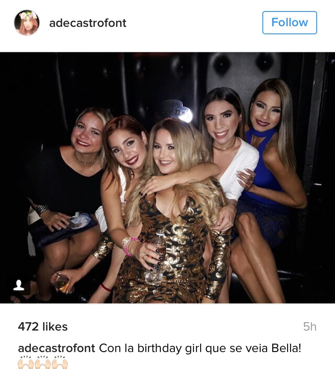 Gredmarie Colón celebró suus 28 años en la discoteca Brava