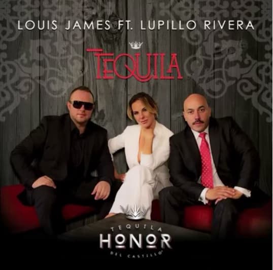 Lupillo Rivera, Louis James y Kate del Castillo colaboran en el tema 'Tequila', que salió el pasado 8 de enero, según informó 'El Toro del Corrido' a través de su red social.