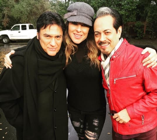 Los Tigres del Norte estuvieron junto a la actriz, a quien le tienen mucho cariño, el viernes pasado.