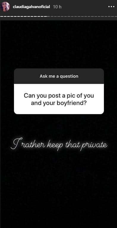 Y cuando le preguntaron si podía compartir alguna imagen de ella y su novio, simplemente respondió: “Prefiero mantenerlo en privado”.
<br>