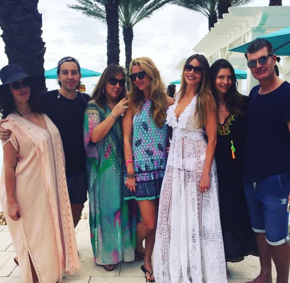 Sofía recibió a todos sus parientes y amigos colombianos.