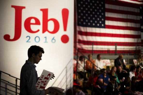 “Tomaremos las riendas de nuestro futuro en este país nuevamente", dijo Jeb Bush, el undécimo aspirante a la Casa Blanca por el partido republicano.