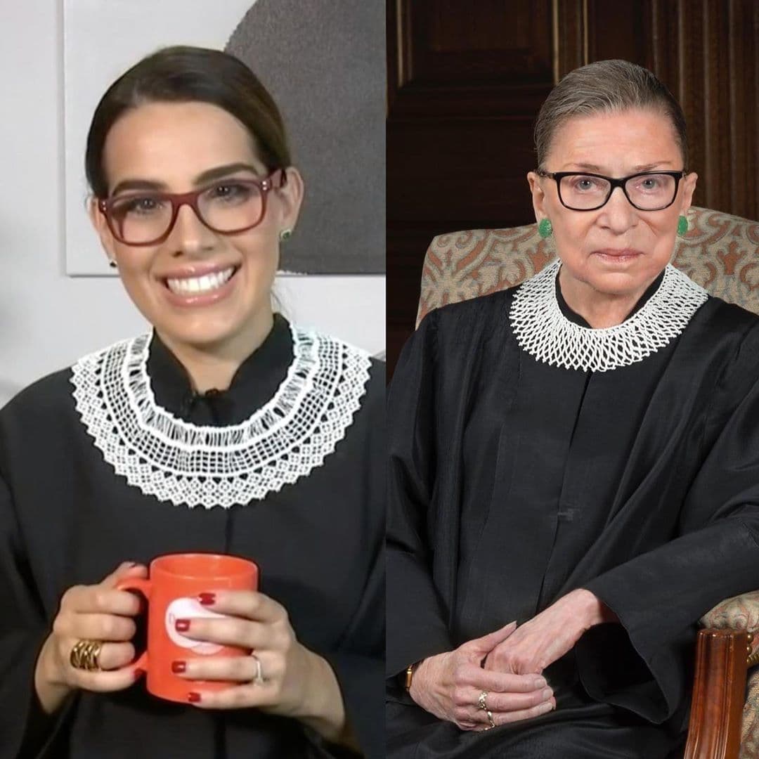 Andrea Chediak eligió hacerle un homenaje a la jueza Ruth Bader Ginsburg.