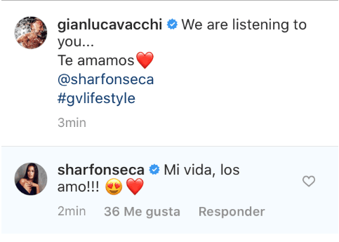 "Te estamos escuchando. Te amamos...", escribió junto a la fotografía.