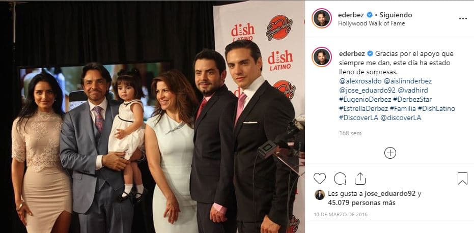 A pesar de la diferencia de edades y que cada uno de los hijos de Eugenio Derbez tiene una mamá distinta, a los cuatro retoños del comediante los distingue
<b> un rasgo físico.</b>
