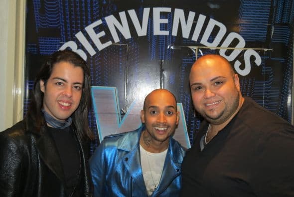Tercia boricua: Raúl Vidal, José Palacio y Ricardo Rivera.
