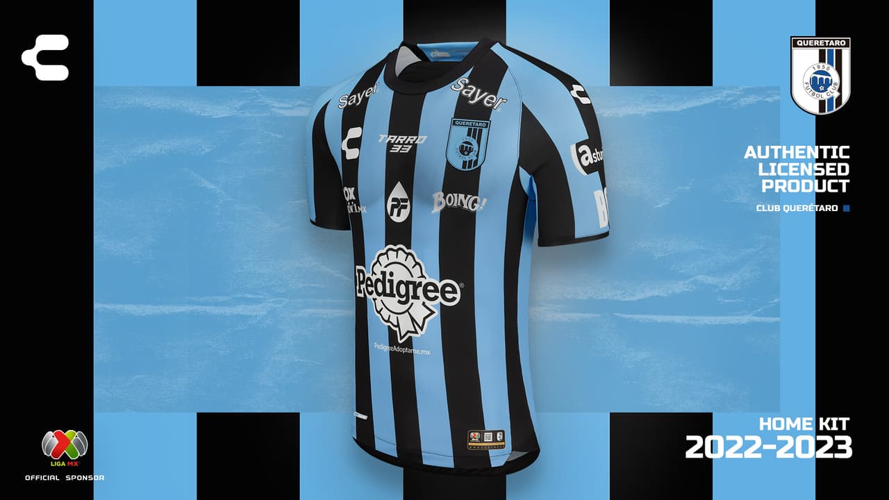 Uniforme de local de Querétaro para el Apertura 2022 y Clausura 2023.