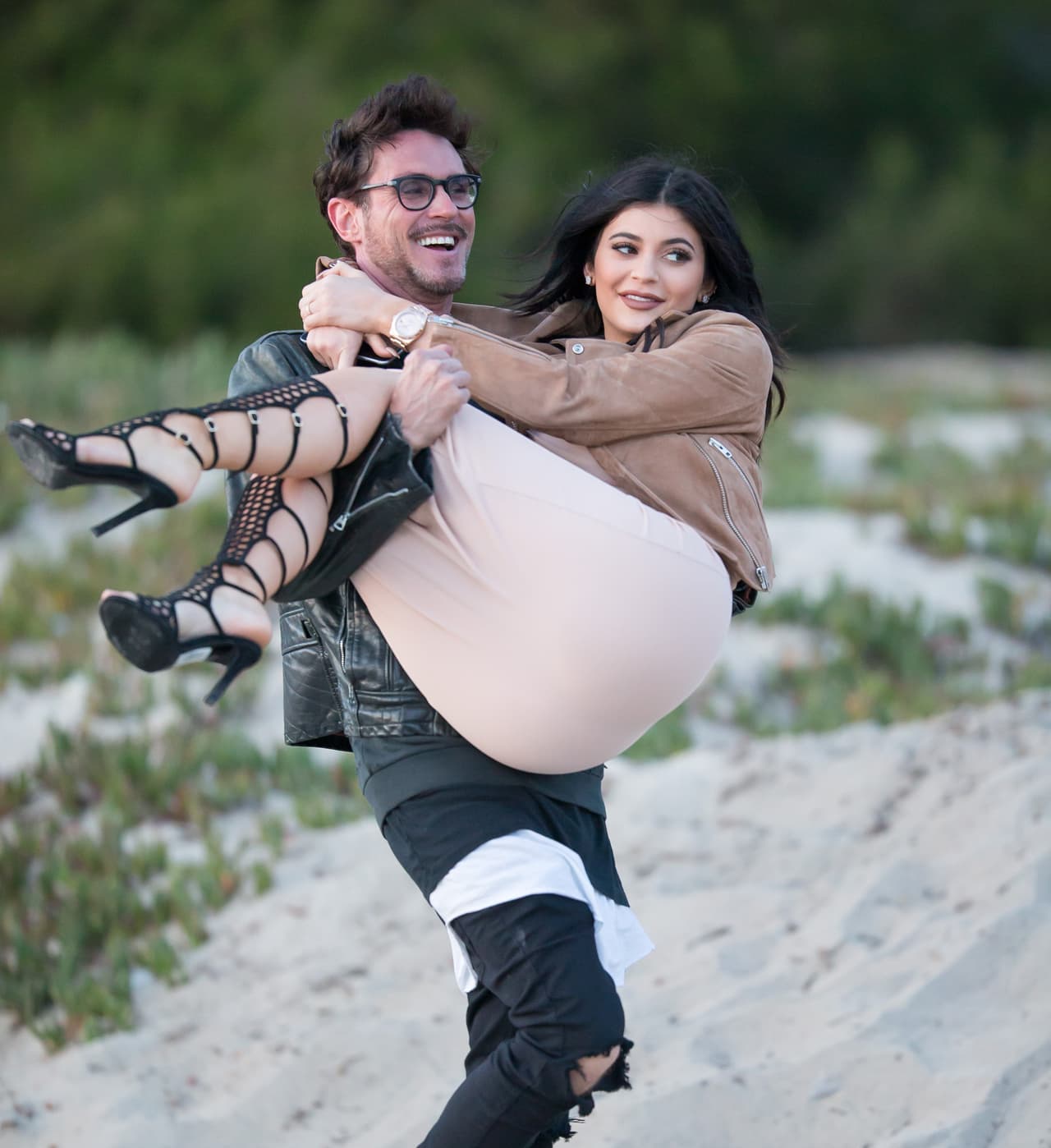 Kylie no pudo evitar morir de la risa.