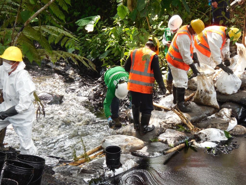 La petrolera estatal Petroperú logró recuperar 200 barriles de crudo en esa oportunidad además de 400 sacos con hojarasca y vegetación afectada.