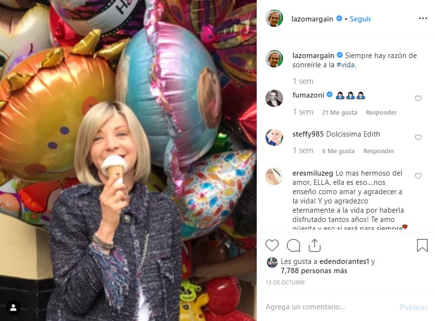 "Siempre hay razón de sonreírle a la vida", se lee en la publicación que hizo en Instagram el economista.