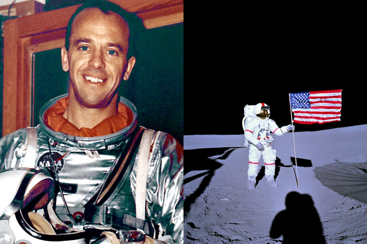 <b>Alan Shepard.</b> Con 47 años, fue la persona de mayor edad en poner un pie en la Luna cuando comandó la misión 
<a href="https://www.nasa.gov/mission_pages/apollo/missions/apollo14.html"><u>Apolo 14</u></a>. Pasó sobre nuestro satélite 9 horas y 17 minutos. Era veterano de la Segunda Guerra Mundial y formó parte del 
<a href="https://www.nasa.gov/mission_pages/mercury/index.html"><u>grupo Mercury</u></a>, siete astronautas elegidos por la NASA en 1959 para participar en la primera misión espacial tripulada. Dos años después se convirtió en el primer estadounidense en el espacio. Nació en 1923 en East Derry, New Hampshire y falleció en 1998.
<br>