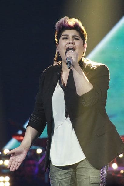 Cantó "Angel de amor", de Maná, pero el vencedor de su duelo fue Danny Montejo.