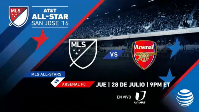 Arsenal FC será rival de las estrellas de la MLS en el AT&T All Star Game 2016 en San Jose