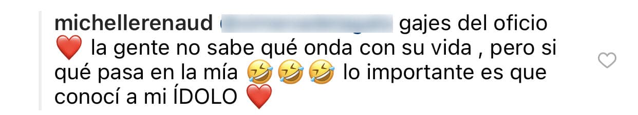 Dijo que los señalamientos por estar con él son "gajes del oficio": "
<b>La gente no sabe qué onda con su vida</b>, pero sí qué pasa en la mía". 
<br>