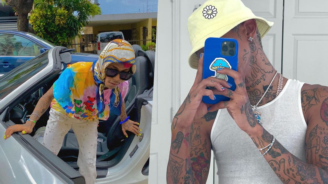 <h3 class="cms-H3-H3">Lalo Ebratt </h3>
<br>
<br>Lalo Ebratt, refleja su explosiva personalidad con su estilo de la moda, el artista confesó que no deja ningún detalle al azar y menos de sus uñas. El intérprete de ‘Mocca’, les pone color a sus manos, pues se caracteriza por usar colores fluorescentes y “salir con cosas locas”.