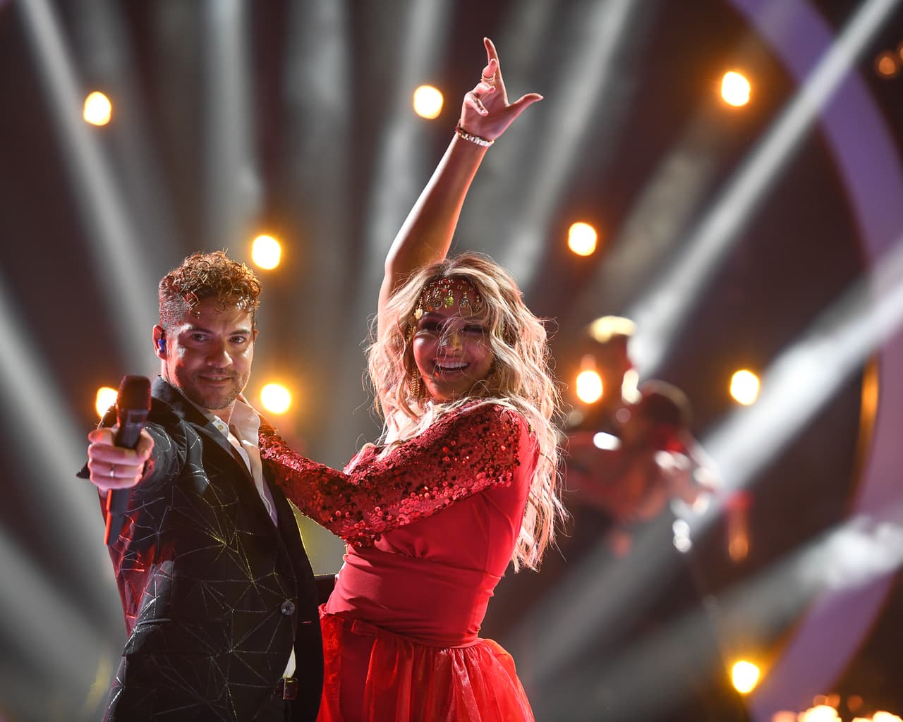 Una pareja que, sin duda, encendió la pista de MQB All Stars.