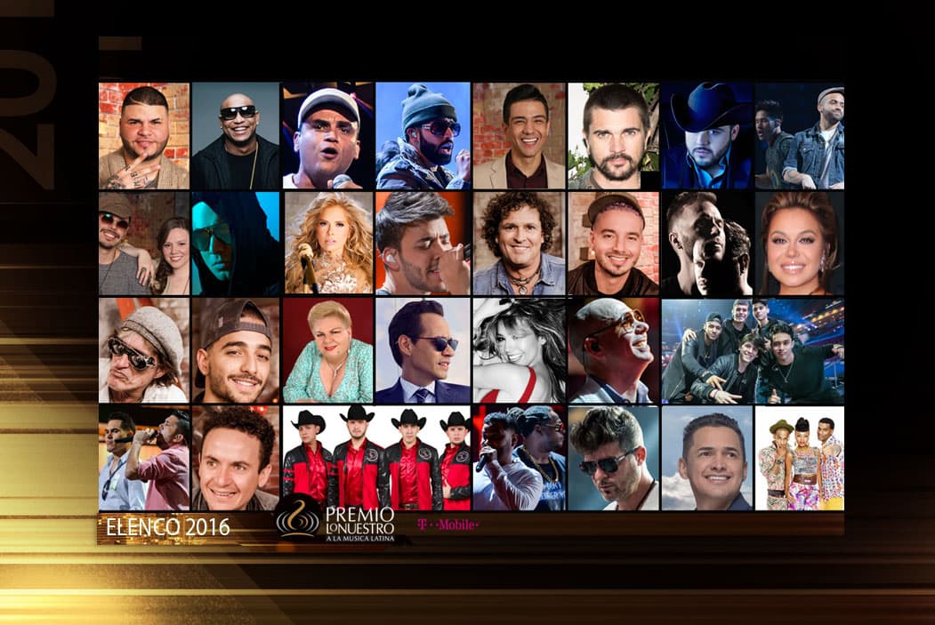 ¡Llegó el gran día de Premio Lo Nuestro! Esta nuche en punto de las 7 PM ET / 6 C daremos inicio al show y este es el elenco que te espera en la gran fiesta.