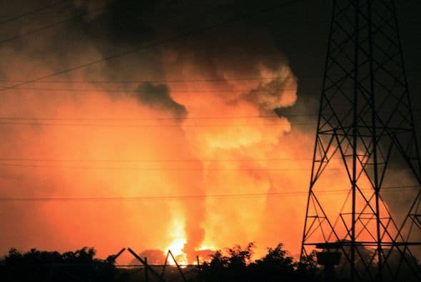 Las instalaciones de la Compañía Anónima Venezolana de Industrias Militares (Cavim) quedaron devastadas con el incidente.