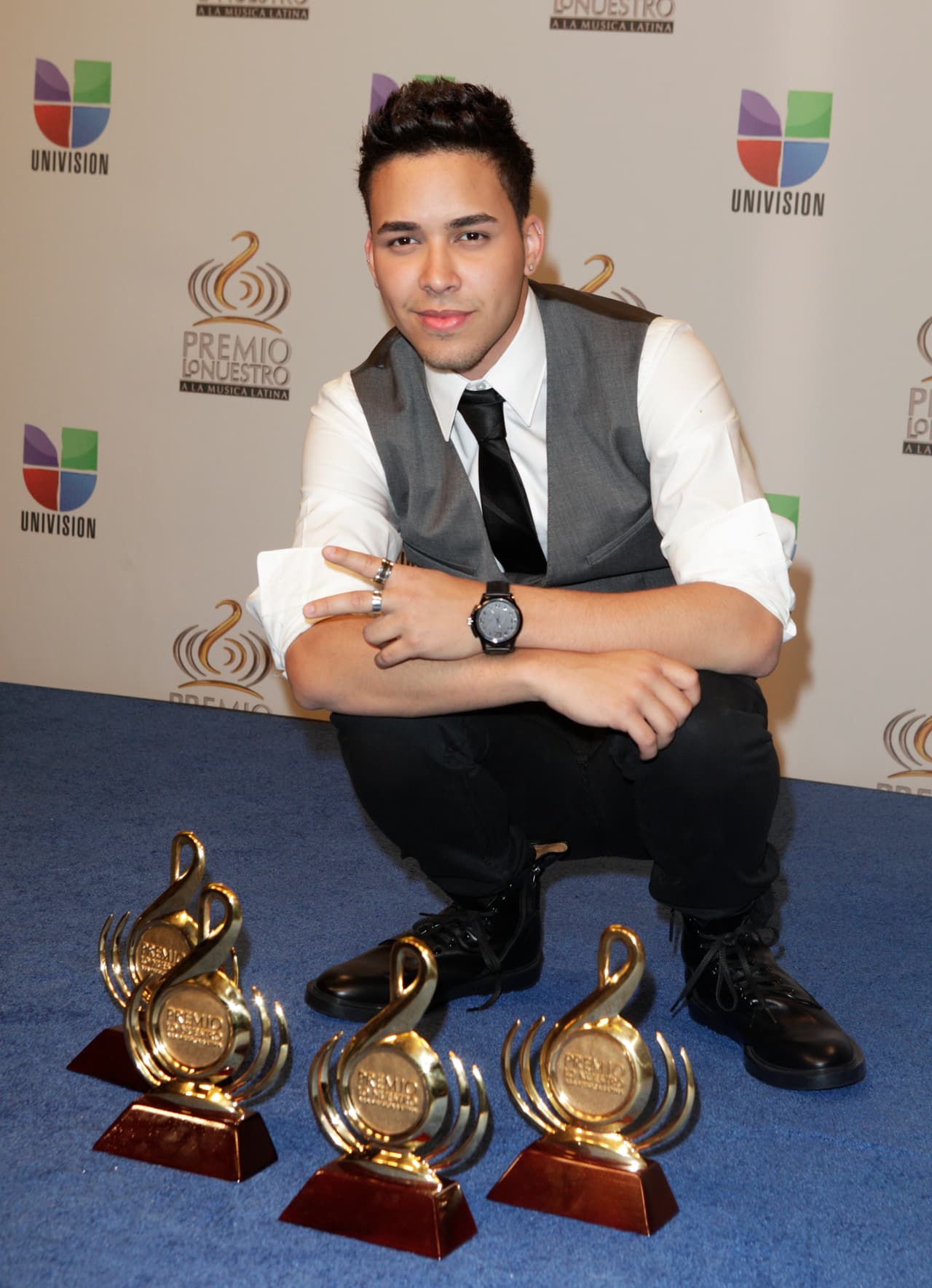 Cuando arrasó en Premio Lo Nuestro 2012 y él apenas estaba iniciando su carrera.