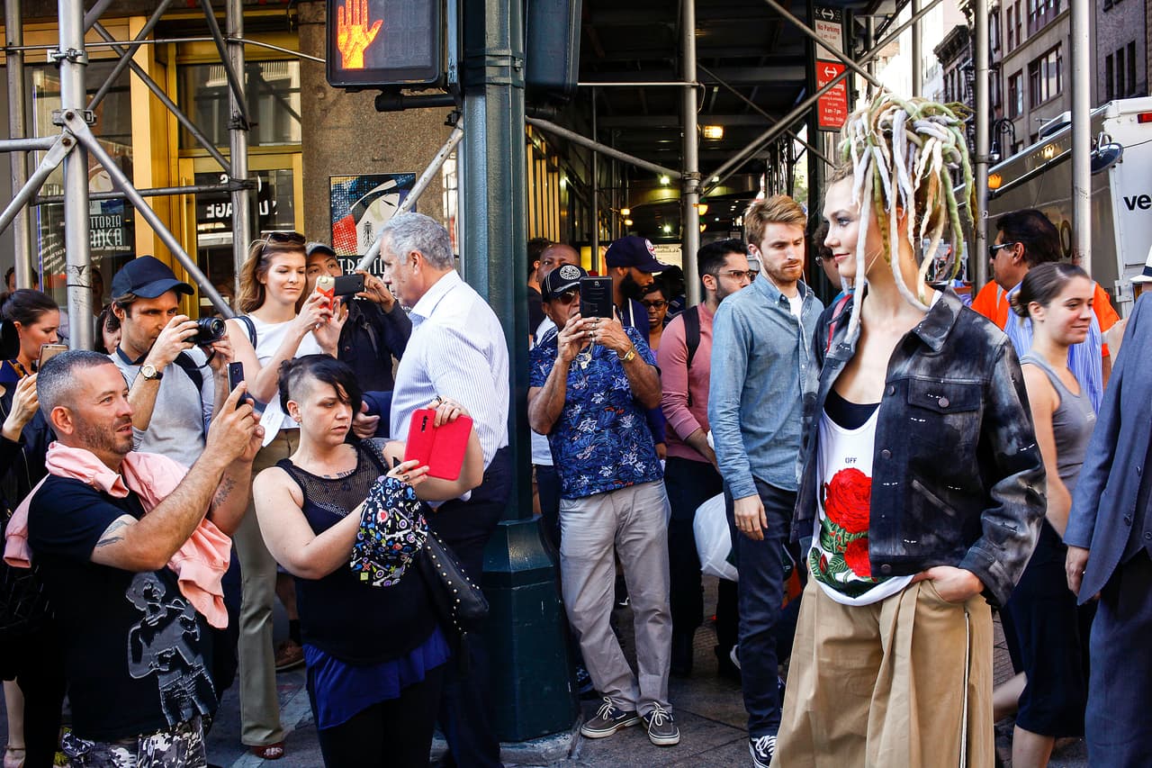 No es que la gente no hubiera visto nunca a una top model.