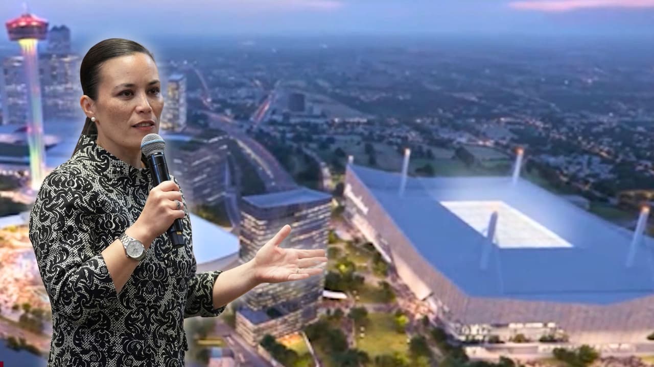 La Alcaldesa Gina Ortiz Jones se opone al proyecto Marvel, que será una arena deportiva y nuevo estadio para los San Antonio Spurs.