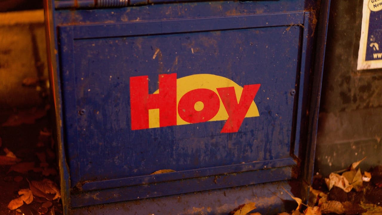 En esta caja se distribuían los periódicos de 'Hoy' de manera gratuita.