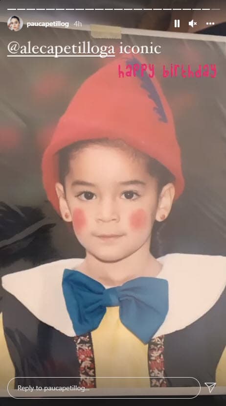 También, mostró una fotografía "icónica" en donde Alejandra es una niña y está disfrazada de Pinocho.
<br>