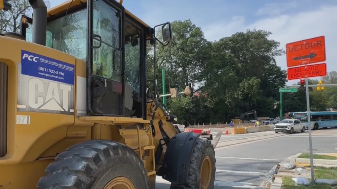 Habitantes de Silver Spring, afectados por cierre para construcción de la línea púrpura del metro