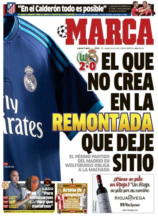 La prensa en España reventó al Madrid 