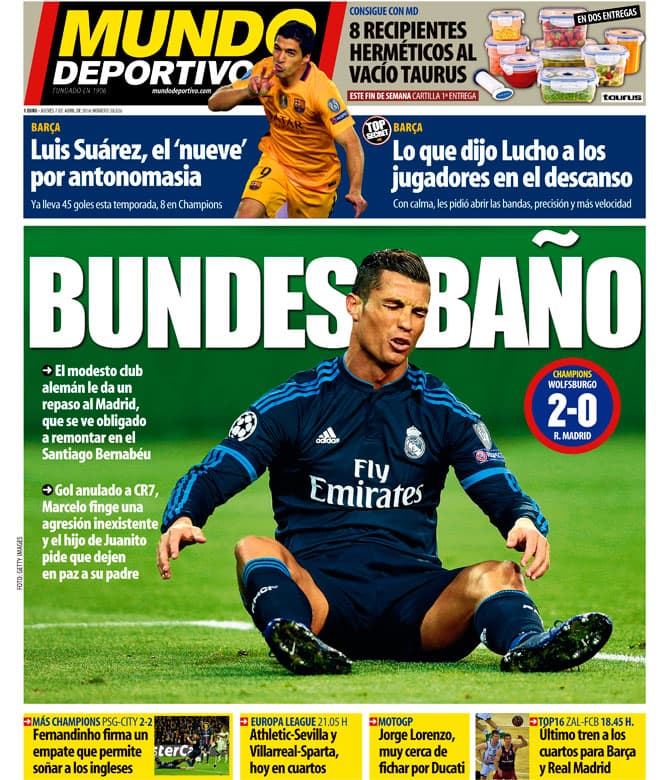 La prensa en España reventó al Madrid 