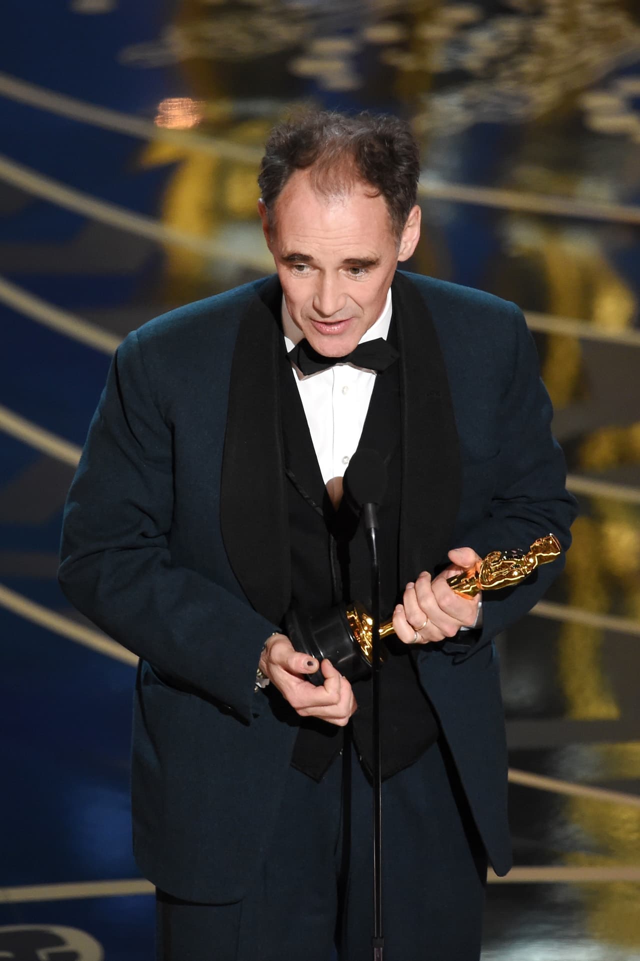 Una de las sorpresas de la noche fue el Oscar a Mejor Actor de Reparto que le fue entregado a Mark Rylance por 'The Bridges of Spies'.