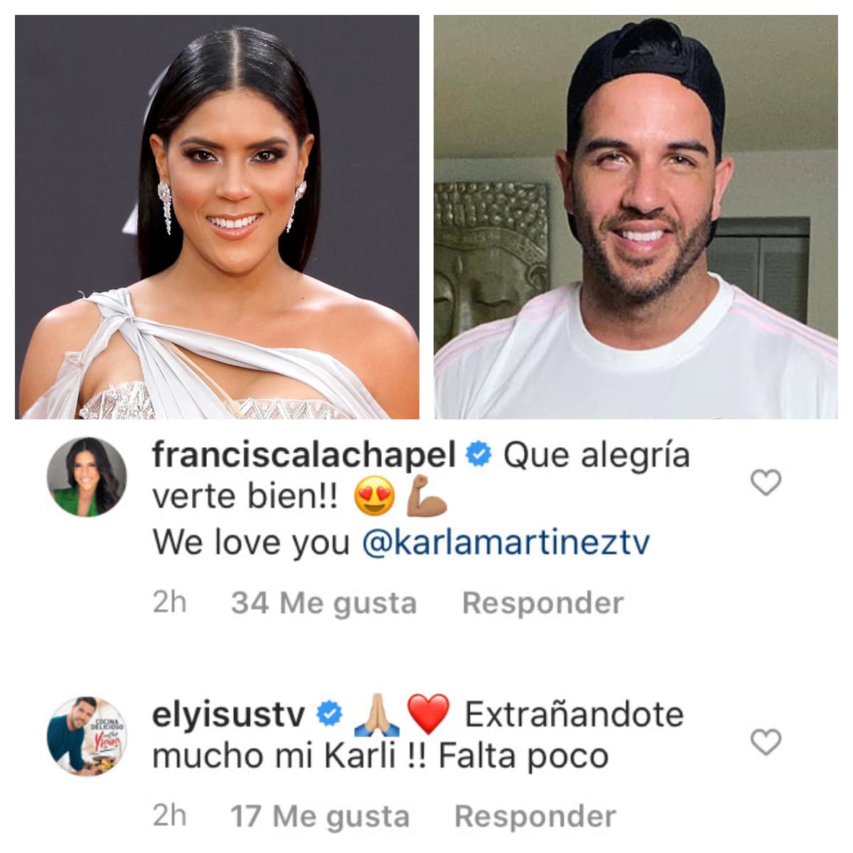 Dos de sus compañeros del show, 
<b><a href="https://www.univision.com/shows/despierta-america/no-puedo-creer-que-ensene-mis-pantis-en-tv-francisca-reacciona-a-lo-que-provoco-el-juego-de-buscar-el-tesoro-video">Francisca Lachapel</a></b> y el 
<b><a href="https://www.univision.com/shows/despierta-america/consejos-del-chef-yisus-para-almacenar-los-alimentos-en-la-nevera-y-no-tener-que-salir-constantemente-de-casa-video">Chef Yisus</a></b>, le dejaron emotivos mensajes en donde le demostraron su cariño. 
<br>