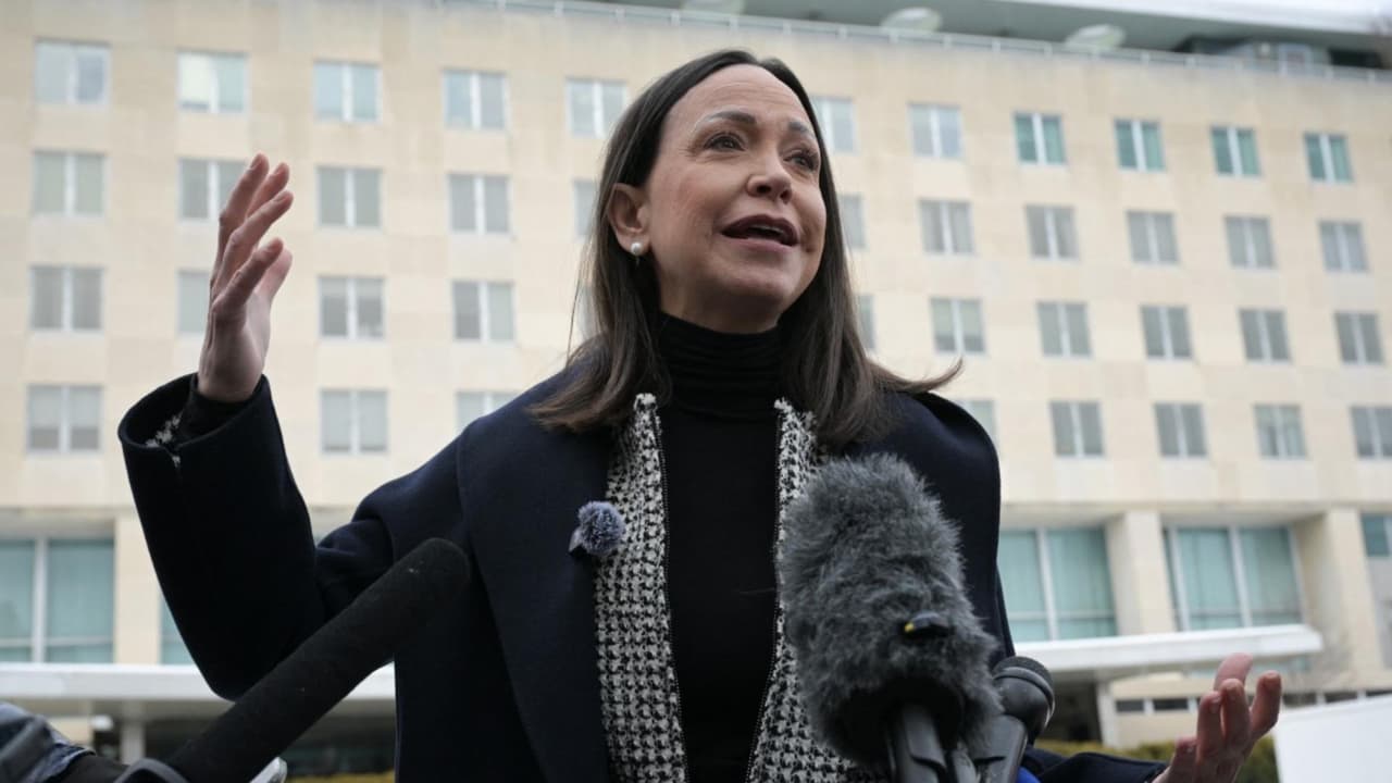 María Corina Machado tras cita con Rubio: "La justicia internacional debe actuar sobre Maduro"