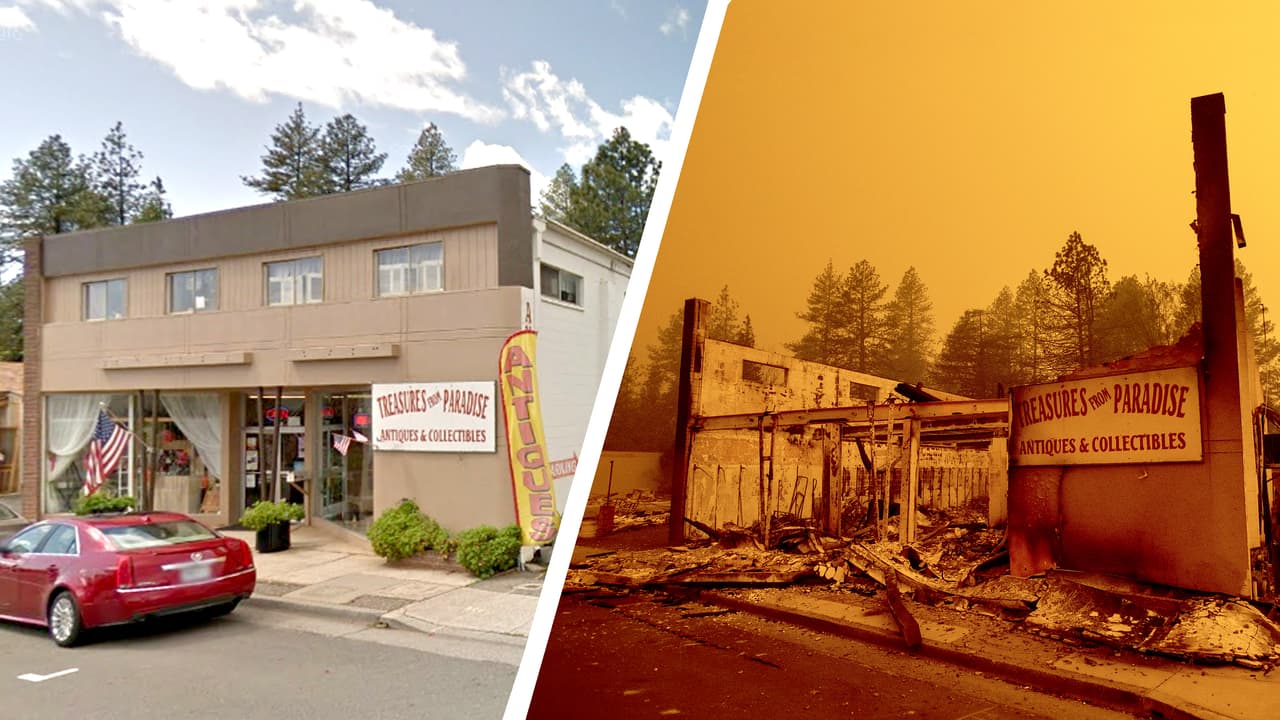 Fotografías interactivas: antes y después del devastador incendio que consumió Paradise, California