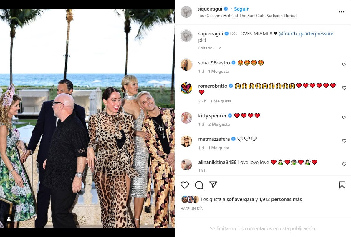 El glamuroso evento se llevó a cabo el pasado 29 de noviembre en el Hotel Four Seasons Surf Club, Surfside, en Florida.
<br>