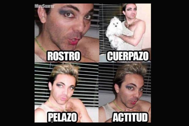 El cantante les dio mucho material con sus polémicas imágenes.