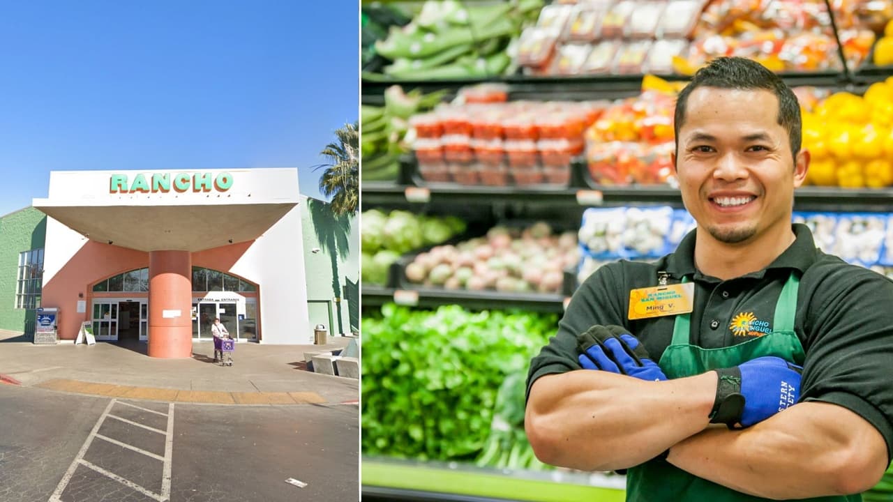 <b>Rancho San Miguel Markets — 1409 South Airport Way, Stockton CA</b>
<br>Esta cadena también tiene ubicaciones en Lodi (620 S Cherokee Ln, Lodi CA) y más ciudades del Valle Central.