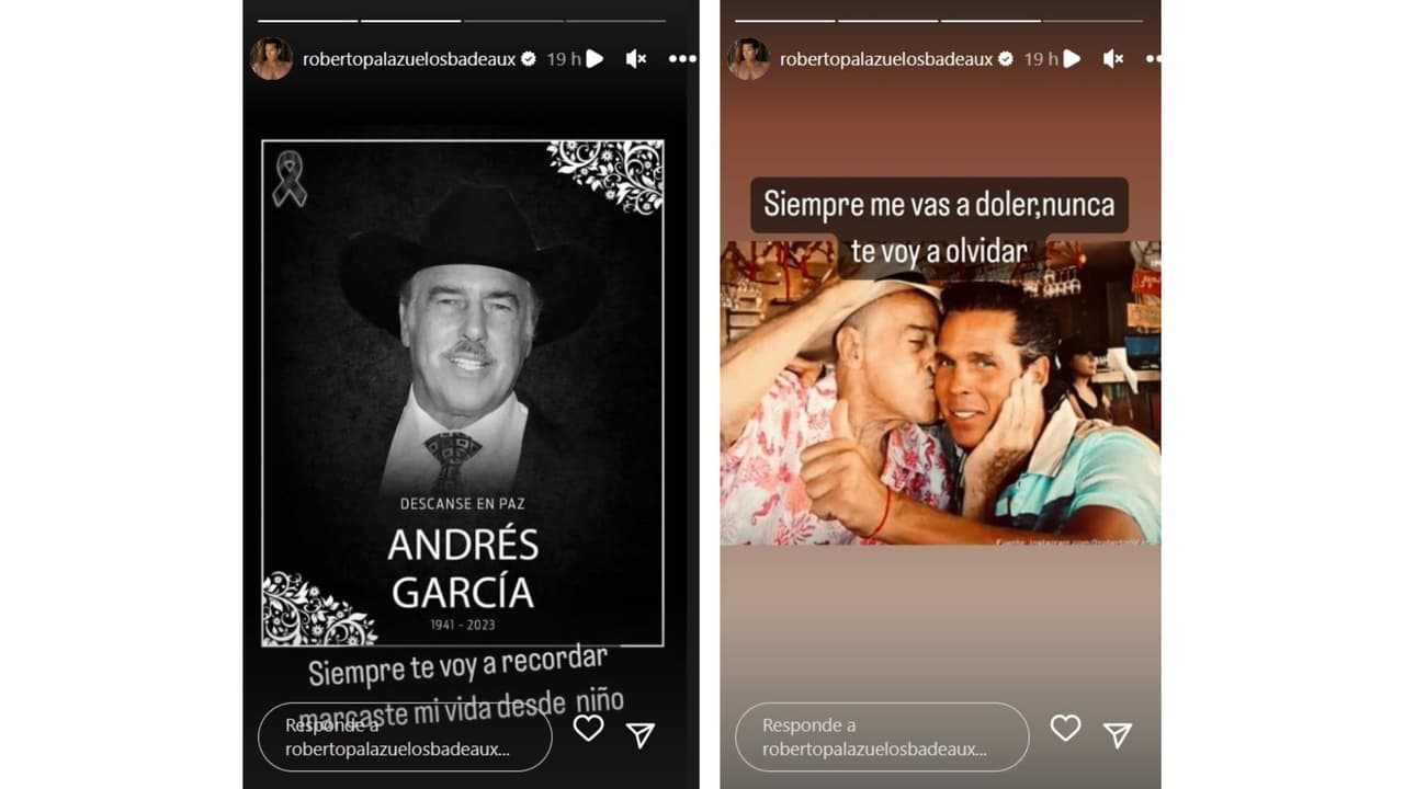 Roberto Palazuelos publicó estos mensajes en Instagram.