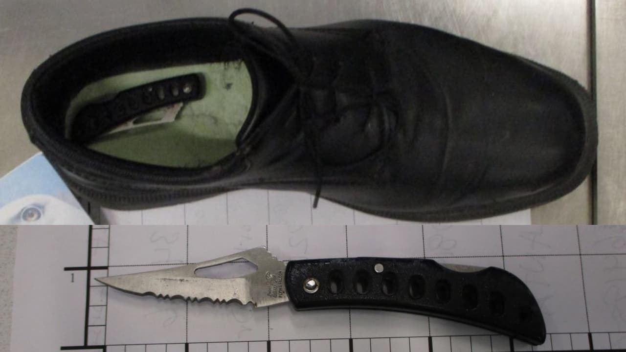 TSA consigue cuchillo en el zapato de pasajero que salía del aeropuerto de Salt Lake City