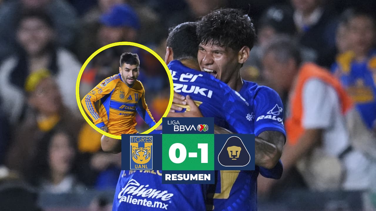 Pumas vence a Tigres gracias a las terribles fallas de Ángel Correa