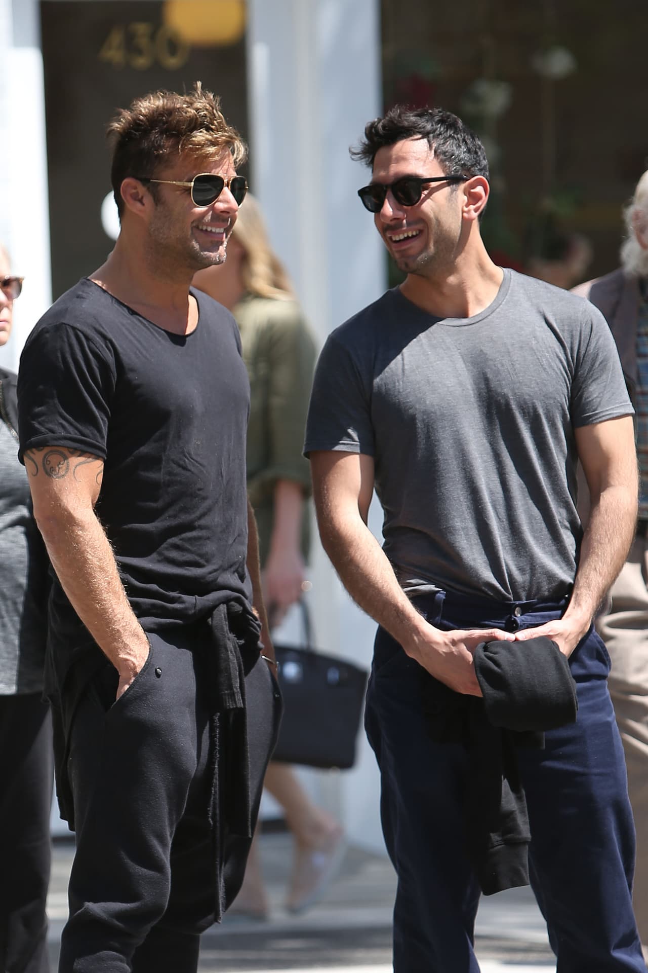Ricky Martin con Jwan Yosef hace unos días.
