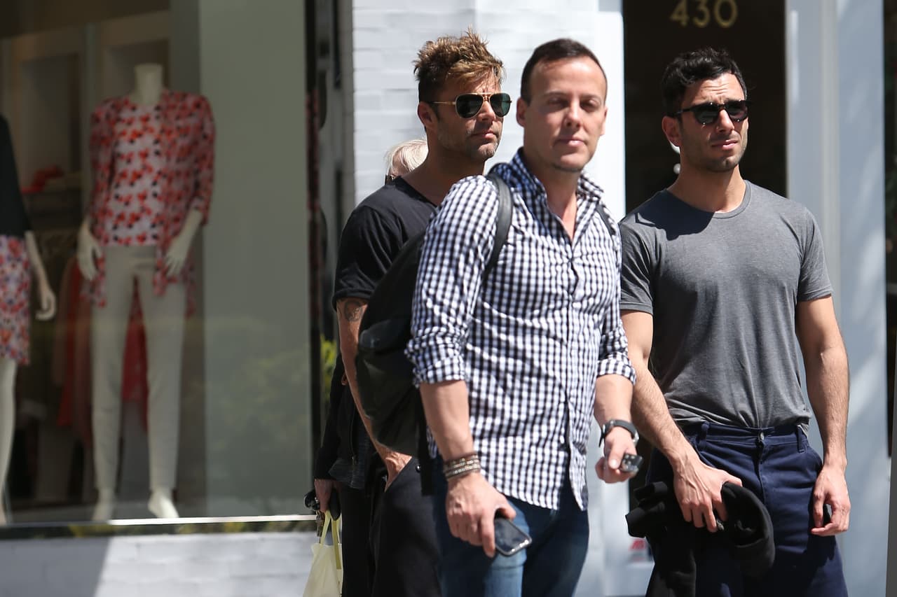 Ricky Martin con Jwan Yosef hace unos días.