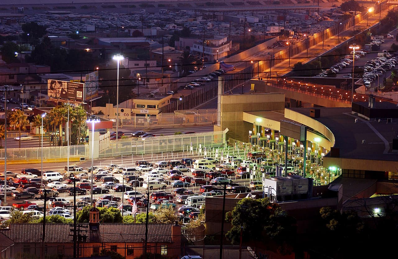 El acceso a San Ysidro, California, el 19 de septiembre de 2001
