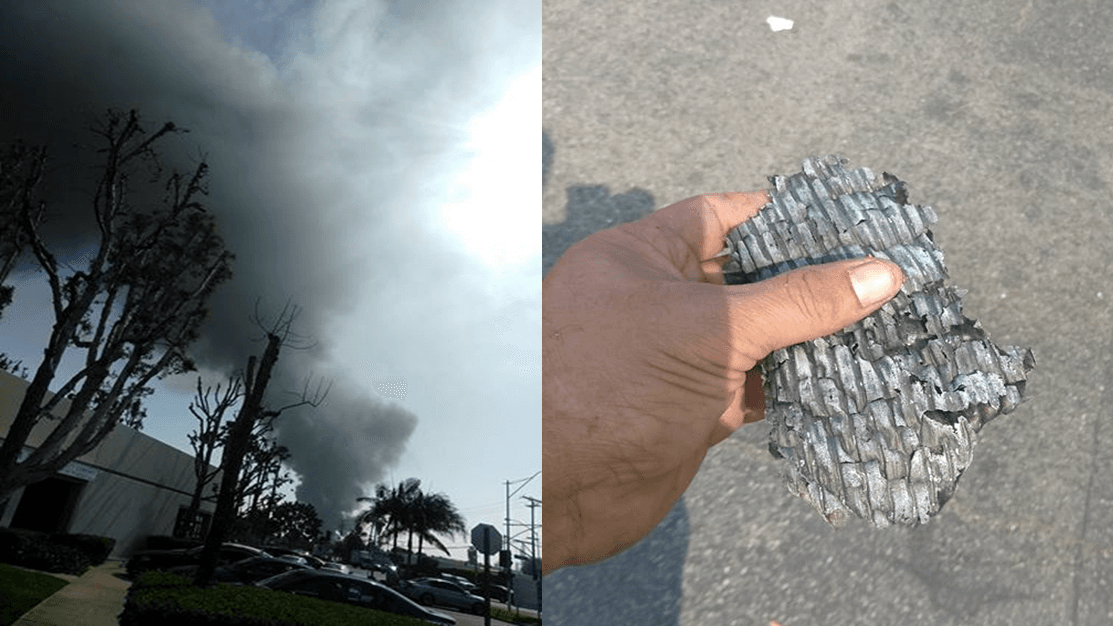 Un incendio en Santa Fe Springs causa un aviso por mala calidad del aire