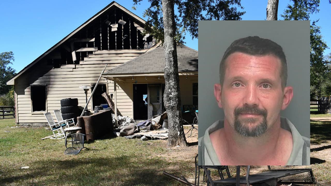 Acusan a un hombre a punto de divorciarse de incendiar la casa de su esposa en Conroe