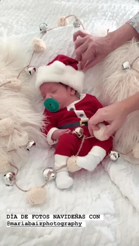 La fotógrafa de cabecera de la familia, Maria Maiz, sacó tiernos retratos de Diego en sus primeros meses de nacido.