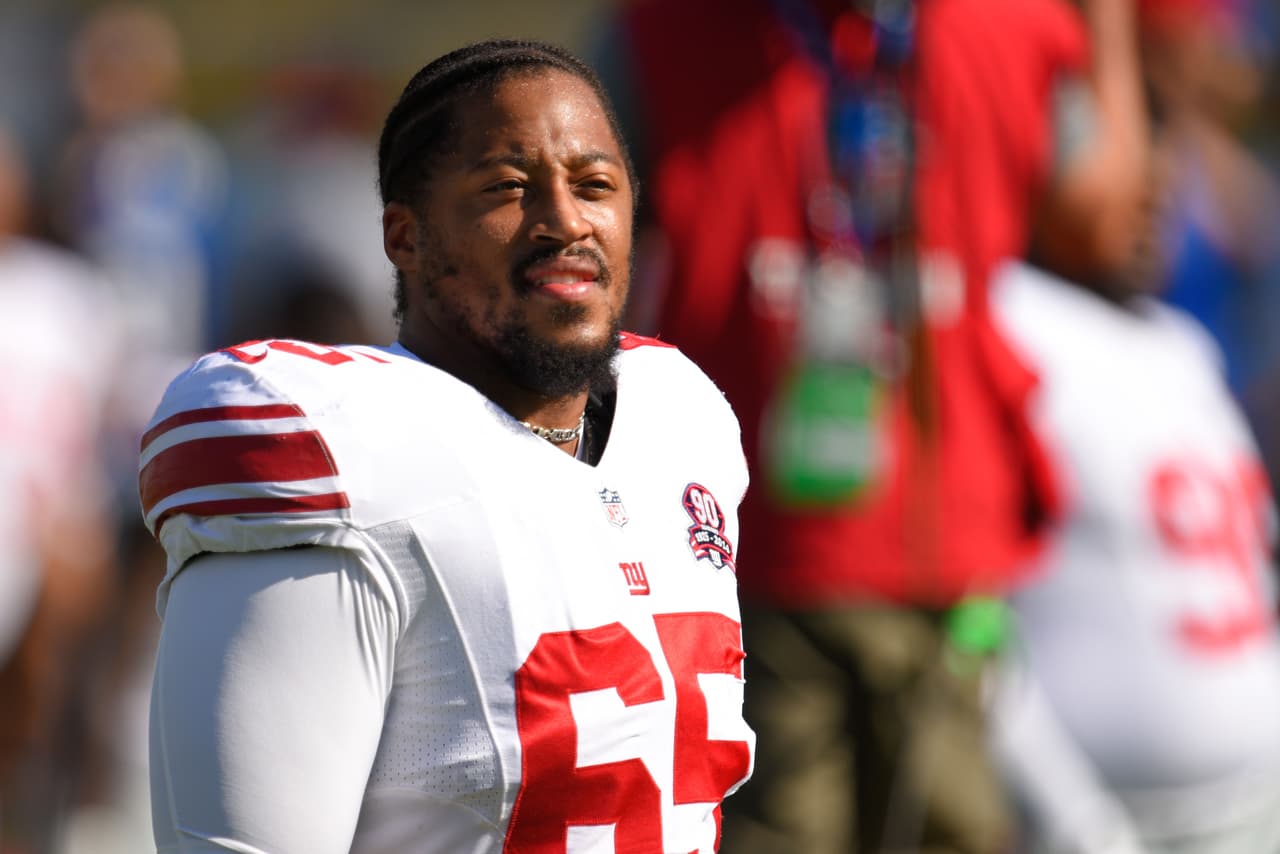 El tackle izquierdo de los Giants, Will Beatty, a cirugía por un desgarre del pectoral