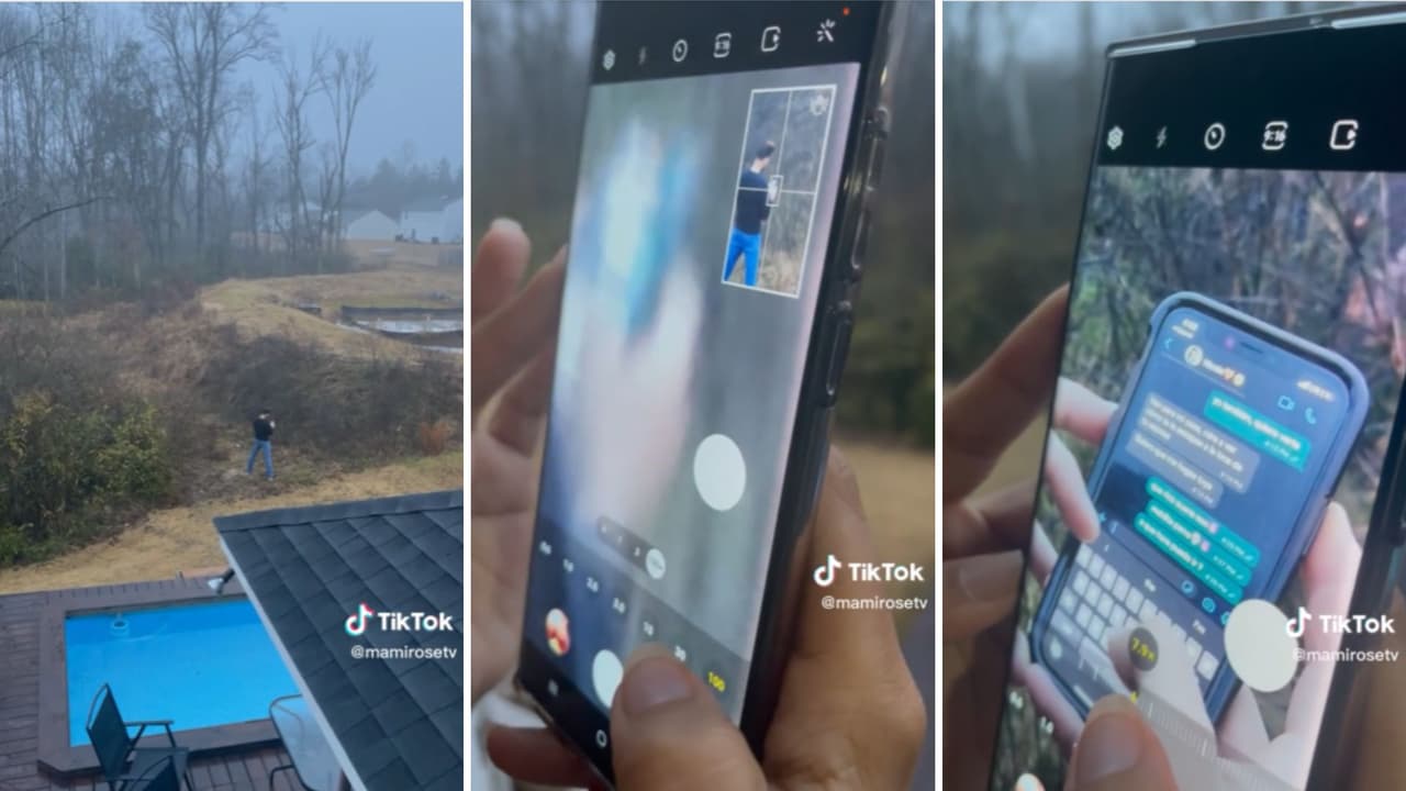 Mujer descubre infidelidad gracias al zoom de la cámara de su teléfono celular