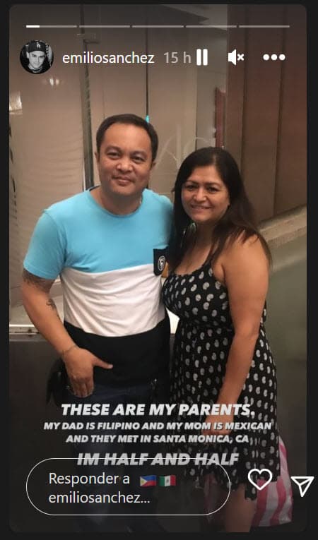 Aprovechó para explicar que tiene 
<b><a href="https://www.univision.com/famosos/novio-chiquis-rivera-aclara-origenes-fotos">sangre filipina por parte de su padre</a> y también tiene raíces mexicanas del lado de su madre</b>.
<br>